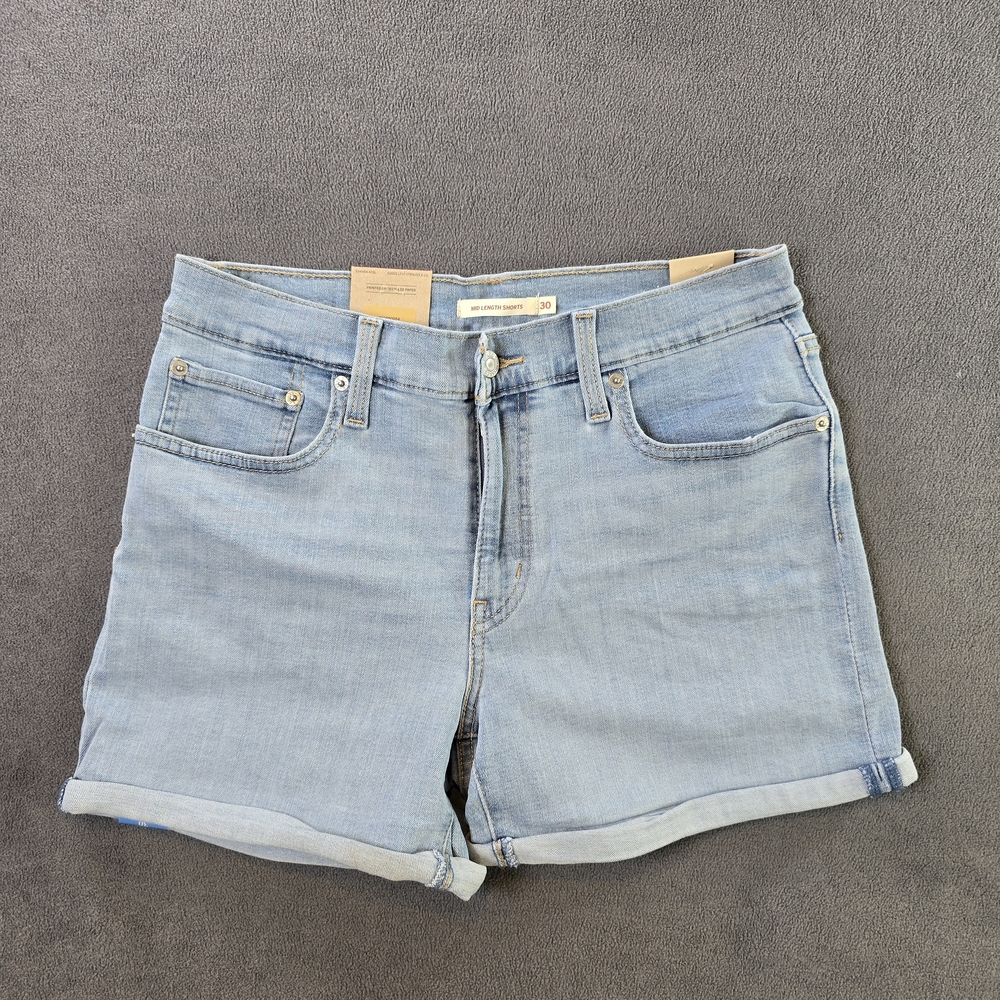Levi's Light Blue Jean Shorts